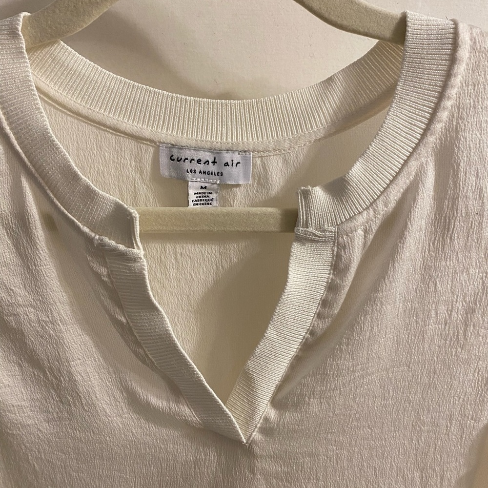 Current Air Cream Ruffle Sleeve Blouse - Picture 2 of 3